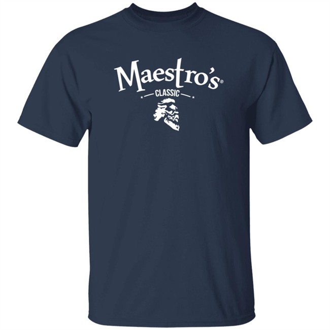 Maestro's Classic Black White Logo Tee Shirt Maestro's Classic Black White Logo Tee Shirt