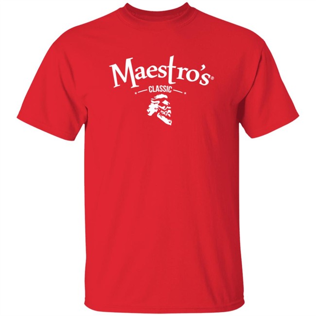 Maestro's Classic Black White Logo Tee Shirt Maestro's Classic Black White Logo Tee Shirt
