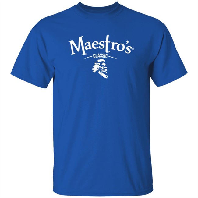 Maestro's Classic Black White Logo Tee Shirt Maestro's Classic Black White Logo Tee Shirt