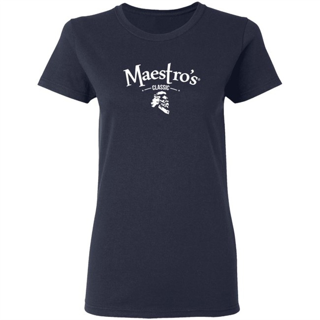 Maestro's Classic Black White Logo Tee Shirt Maestro's Classic Black White Logo Tee Shirt