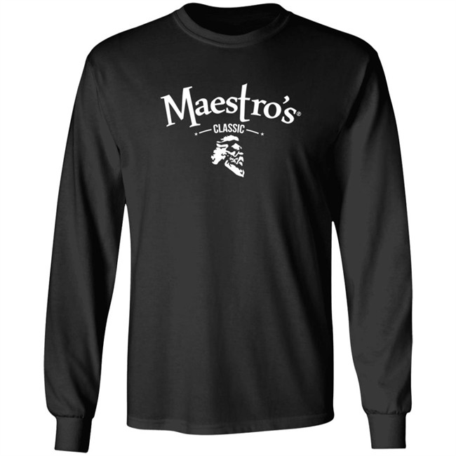 Maestro's Classic Black White Logo Tee Shirt Maestro's Classic Black White Logo Tee Shirt