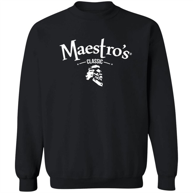 Maestro's Classic Black White Logo Tee Shirt Maestro's Classic Black White Logo Tee Shirt