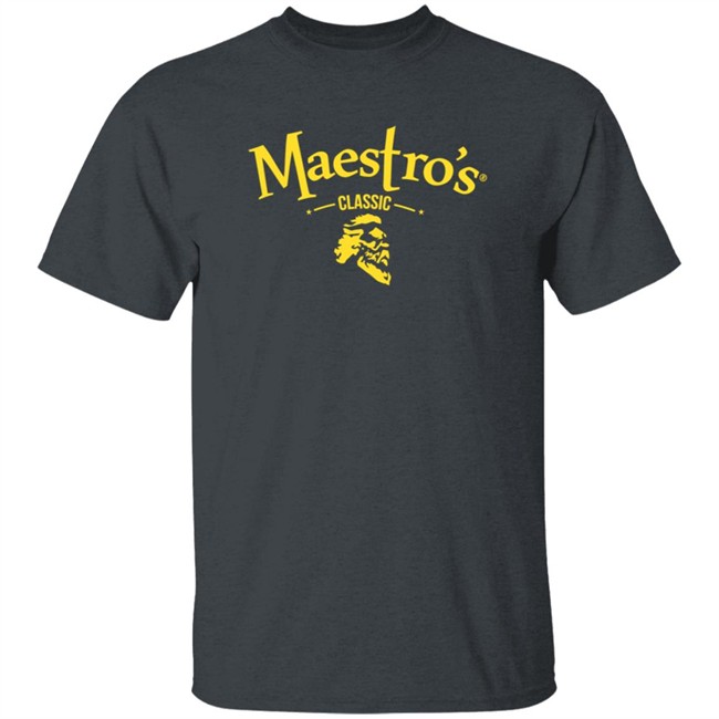 Maestro's Classic Black Gold Logo Tee Shirt Maestro's Classic Black Gold Logo Tee Shirt