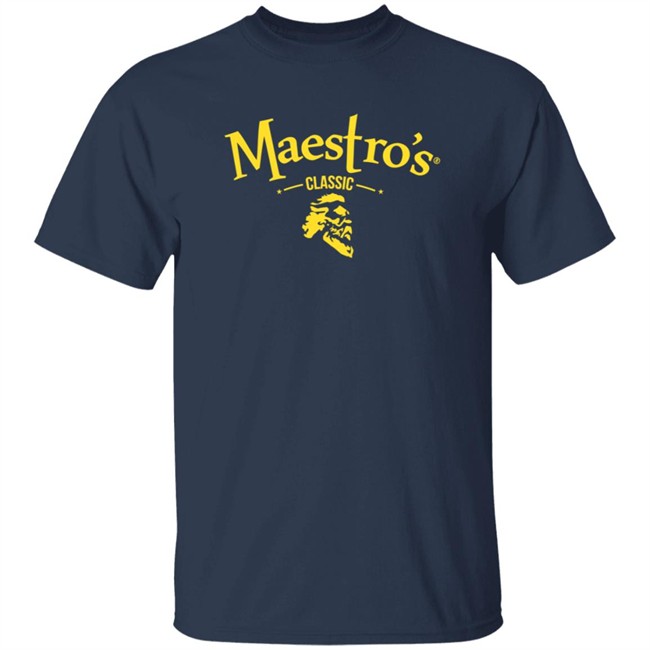 Maestro's Classic Black Gold Logo Tee Shirt Maestro's Classic Black Gold Logo Tee Shirt