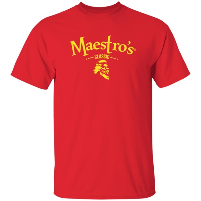 Maestro's Classic Black Gold Logo Tee Shirt Maestro's Classic Black Gold Logo Tee Shirt