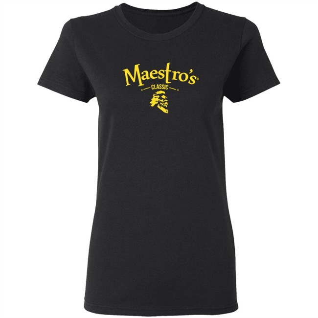 Maestro's Classic Black Gold Logo Tee Shirt Maestro's Classic Black Gold Logo Tee Shirt