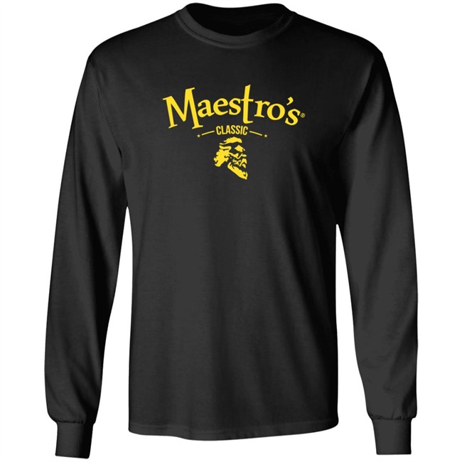 Maestro's Classic Black Gold Logo Tee Shirt Maestro's Classic Black Gold Logo Tee Shirt