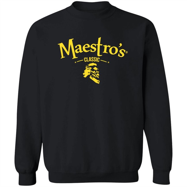 Maestro's Classic Black Gold Logo Tee Shirt Maestro's Classic Black Gold Logo Tee Shirt