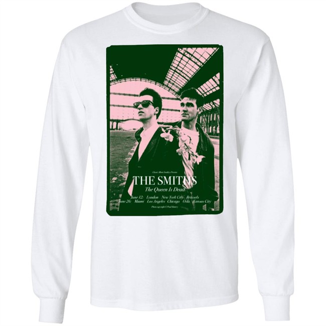 The Smiths T Shirt The Queen is Dead us tour ’86 Complete Chord Songbook T-Shirt white shirt The Smiths T Shirt The Queen is Dead us tour ’86 Complete Chord Songbook T-Shirt white shirt