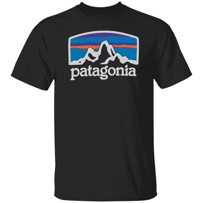 Fitz Roy Horizons Responsibili Patagonia Shirt Patagonia Black T Shirts