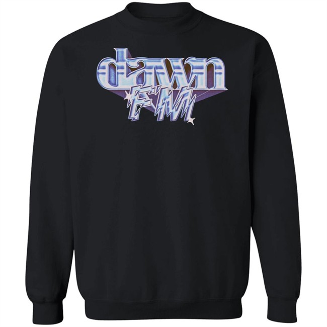 The Weeknd After Hours Merch Dawn Fm Chrome Title Tee Shirt The Weeknd After Hours Merch Dawn Fm Chrome Title Tee Shirt