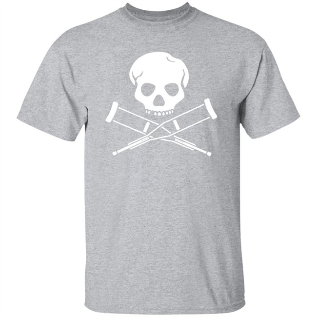 Jackass Merch Skull & Crutches T Shirt Merch Method Jackass Merch Skull & Crutches T Shirt Merch Method