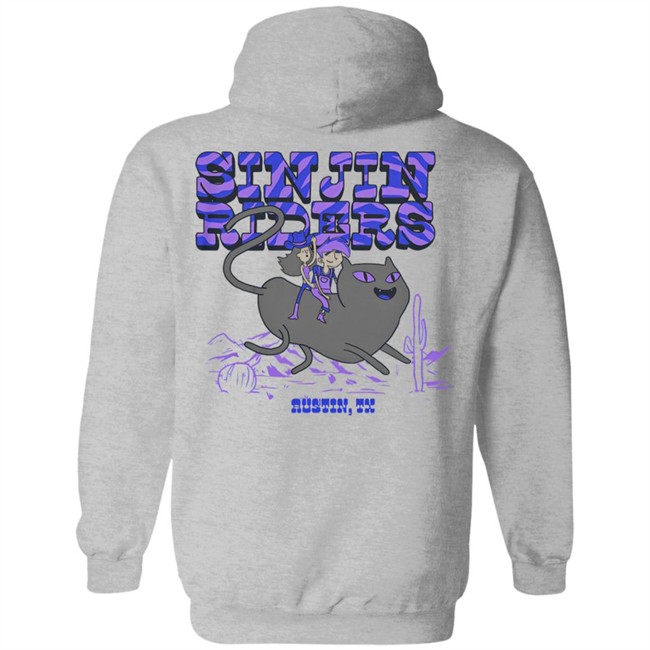 Sinjin Drowning Merch Cat Cowboy Sinjin Riders Austin Tx Hoodie Sinjin Drowning Merch Cat Cowboy Sinjin Riders Austin Tx Hoodie