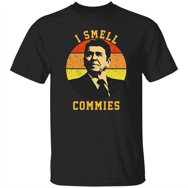Ronald Reagan I Smell Commies T Shirt Dusty Desert Dweller