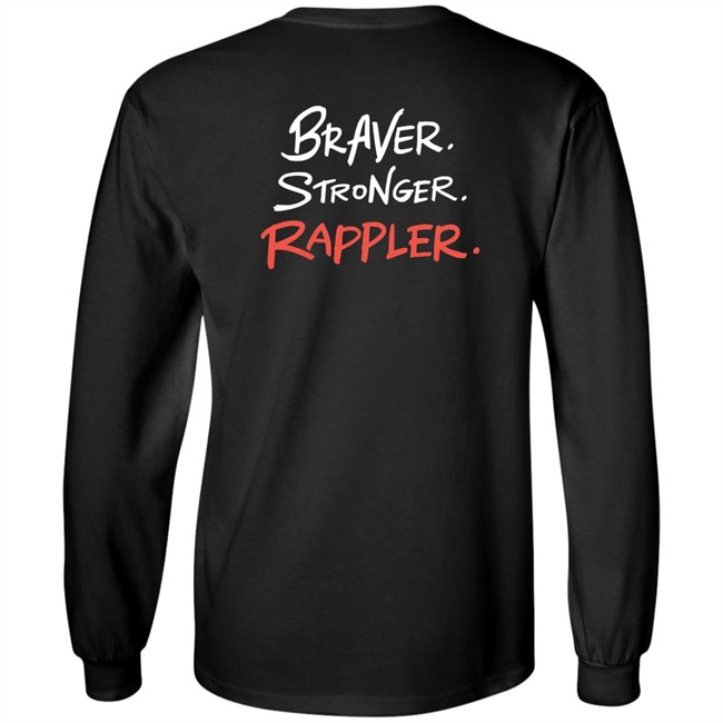 Linya-Linya X Rappler Stronger Braver Rappler Shirt Linya-Linya X Rappler Stronger Braver Rappler Shirt