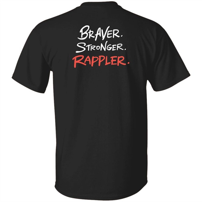 Linya-Linya X Rappler Stronger Braver Rappler Shirt Linya-Linya X Rappler Stronger Braver Rappler Shirt