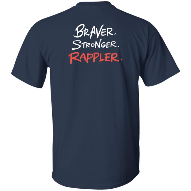 Linya-Linya X Rappler Stronger Braver Rappler Shirt Linya-Linya X Rappler Stronger Braver Rappler Shirt