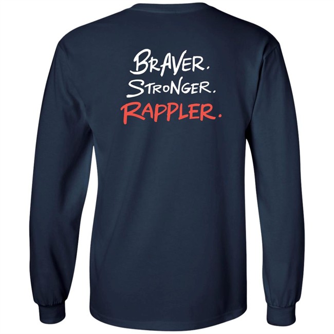 Linya-Linya X Rappler Stronger Braver Rappler Shirt Linya-Linya X Rappler Stronger Braver Rappler Shirt