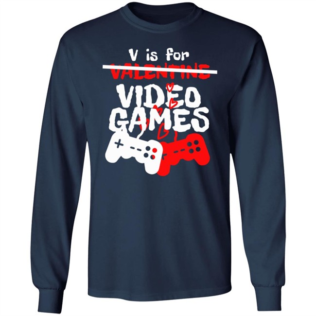 Fossil Daddy V Is For Video Games Valentines Day T Shirt Fossil Daddy V Is For Video Games Valentines Day T Shirt