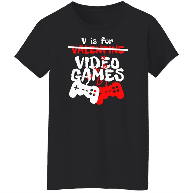 Fossil Daddy V Is For Video Games Valentines Day T Shirt Fossil Daddy V Is For Video Games Valentines Day T Shirt