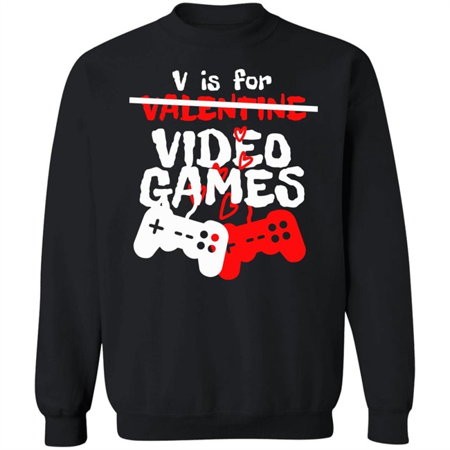 Fossil Daddy V Is For Video Games Valentines Day T Shirt Fossil Daddy V Is For Video Games Valentines Day T Shirt