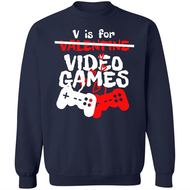 Fossil Daddy V Is For Video Games Valentines Day T Shirt Fossil Daddy V Is For Video Games Valentines Day T Shirt