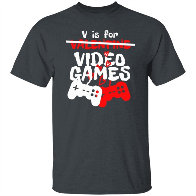 Fossil Daddy V Is For Video Games Valentines Day T Shirt Fossil Daddy V Is For Video Games Valentines Day T Shirt