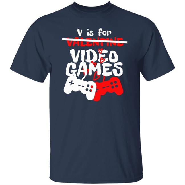 Fossil Daddy V Is For Video Games Valentines Day T Shirt Fossil Daddy V Is For Video Games Valentines Day T Shirt