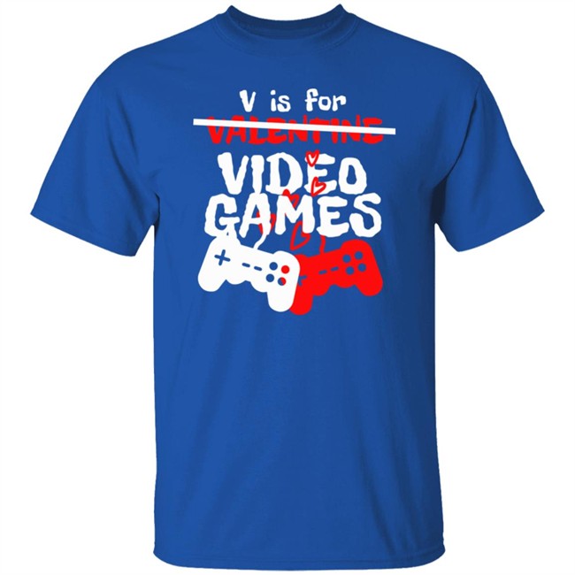 Fossil Daddy V Is For Video Games Valentines Day T Shirt Fossil Daddy V Is For Video Games Valentines Day T Shirt