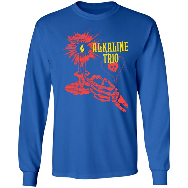 Alkaline Trio Merch Skele-Candle Tee Shirt Alkaline Trio Merch Skele-Candle Tee Shirt