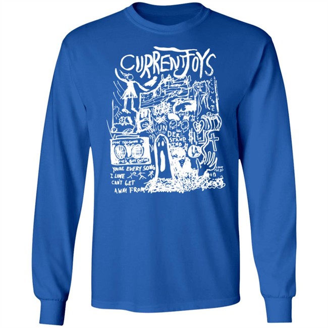 Current Joys Merch Black Ghost Crewneck Sweatshirt Current Joys Merch Black Ghost Crewneck Sweatshirt