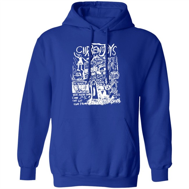 Current Joys Merch Black Ghost Crewneck Sweatshirt Current Joys Merch Black Ghost Crewneck Sweatshirt