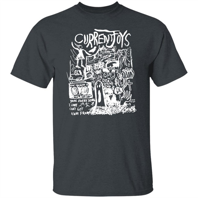 Current Joys Merch Black Ghost Crewneck Sweatshirt Current Joys Merch Black Ghost Crewneck Sweatshirt