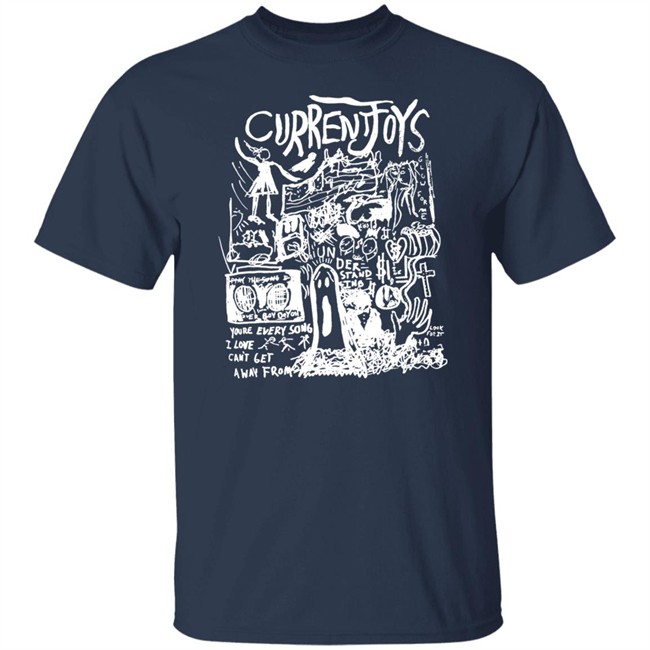 Current Joys Merch Black Ghost Crewneck Sweatshirt Current Joys Merch Black Ghost Crewneck Sweatshirt