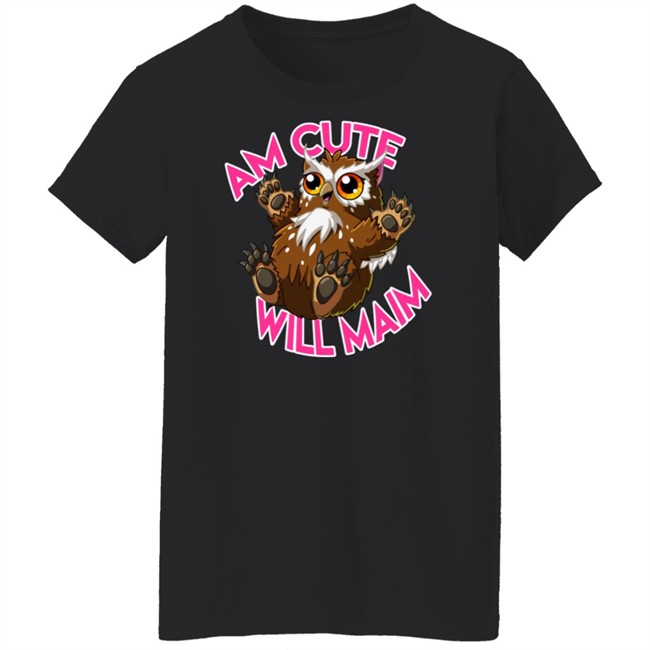 Xerjester Threadless Am Cute Will Maim Owlbear Cub Shirt Xerjester Threadless Am Cute Will Maim Owlbear Cub Shirt