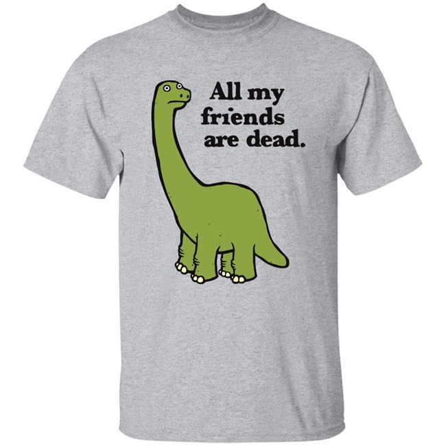 Gofroles Ripple Junction All My Friends Are Dead Dinosaur Shirt
