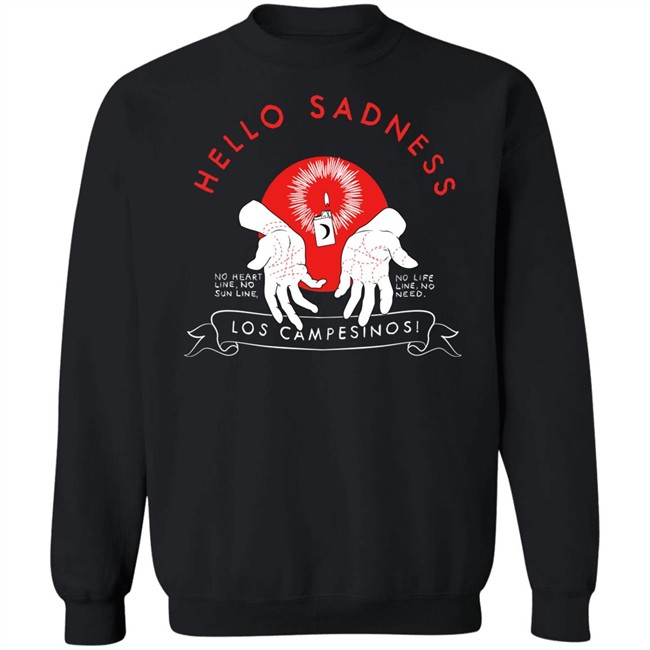 Los Campesinos Merch Hello Sadness Long Sleeve T Shirt Los Campesinos Merch Hello Sadness Long Sleeve T Shirt