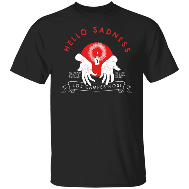 Los Campesinos Merch Hello Sadness Long Sleeve T Shirt Los Campesinos Merch Hello Sadness Long Sleeve T Shirt