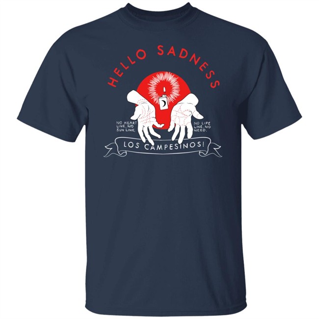 Los Campesinos Merch Hello Sadness Long Sleeve T Shirt Los Campesinos Merch Hello Sadness Long Sleeve T Shirt