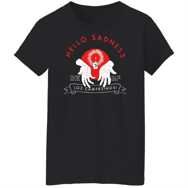 Los Campesinos Merch Hello Sadness Long Sleeve T Shirt Los Campesinos Merch Hello Sadness Long Sleeve T Shirt