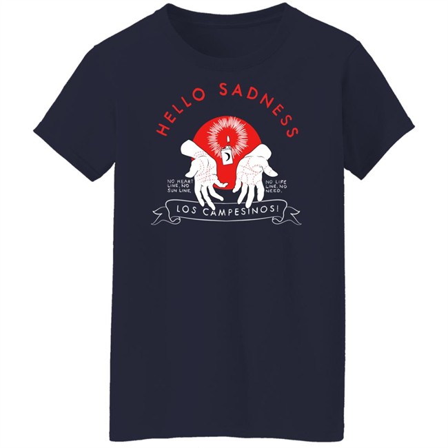 Los Campesinos Merch Hello Sadness Long Sleeve T Shirt Los Campesinos Merch Hello Sadness Long Sleeve T Shirt