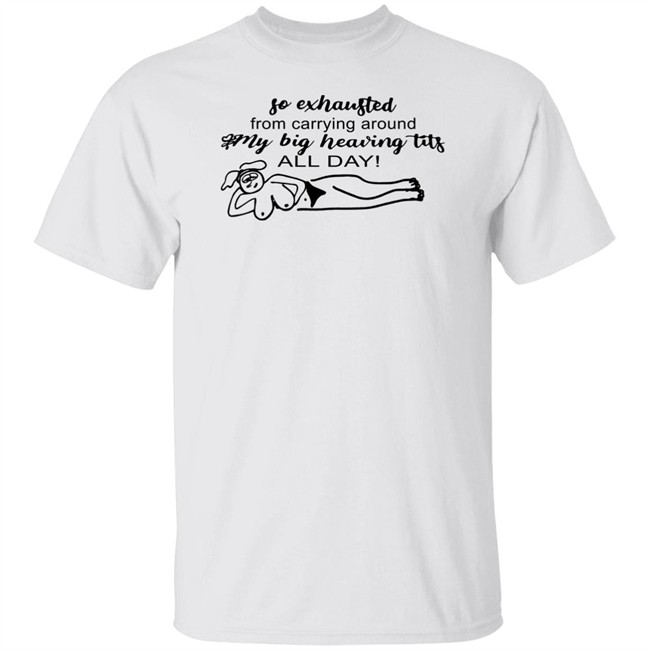 Rachel Sennott So Exhausted From Carrying Around My Big Heaving Tits Baby Tee Shirt Uncle Inc Merchandise