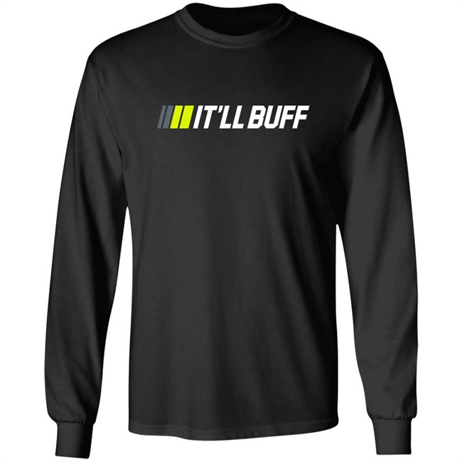 Braydon Price Merch Store It'll Buff Black Pit Crew Shirt Braydon Price Merch Store It'll Buff Black Pit Crew Shirt