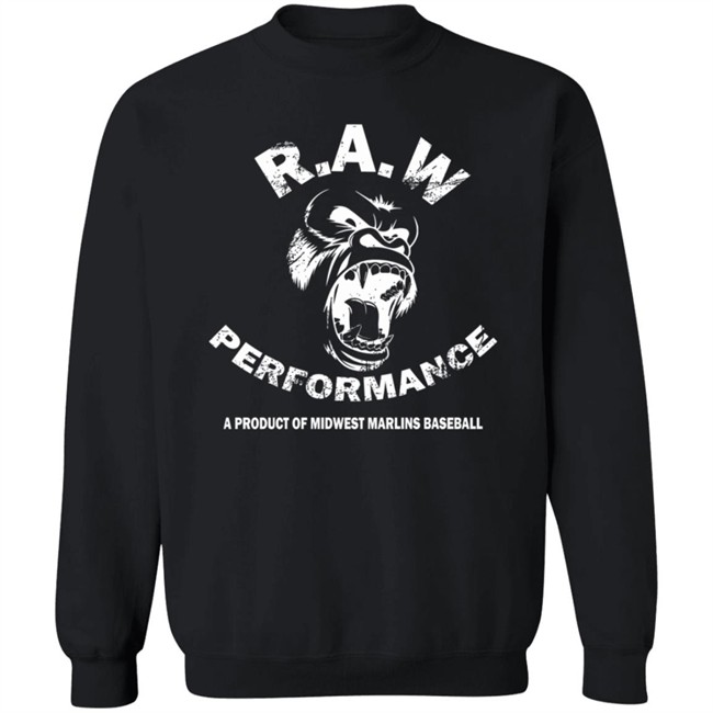 Raw Performance A Product Of Midwest Marlins Baseball T Shirt Raw Performance A Product Of Midwest Marlins Baseball T Shirt
