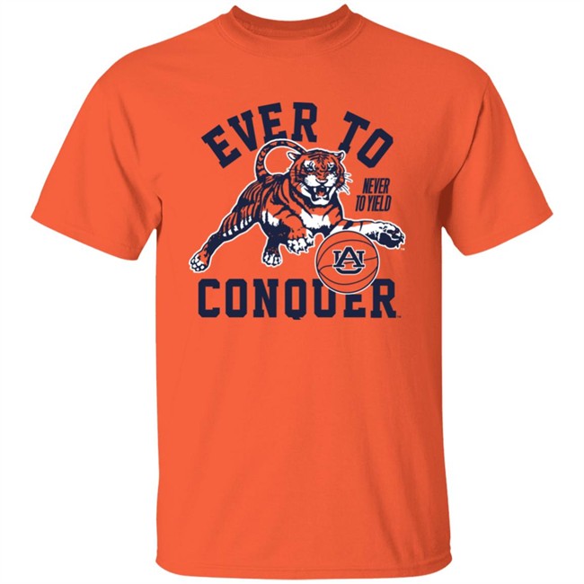 Homefield Shirts Ever To Never To Yield Conquer Auburn Basketball Tee Shirt