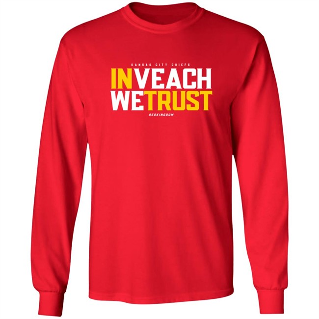 In Veach We Trust Kansas City Chiefs Red Kingdom T Shirt In Veach We Trust Kansas City Chiefs Red Kingdom T Shirt