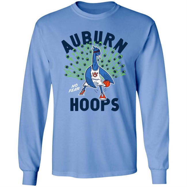 Homefield Apparel Merch Auburn Basketball Peacock Auburn Hoops No Fear Tee Shirt Homefield Apparel Merch Auburn Basketball Peacock Auburn Hoops No Fear Tee Shirt
