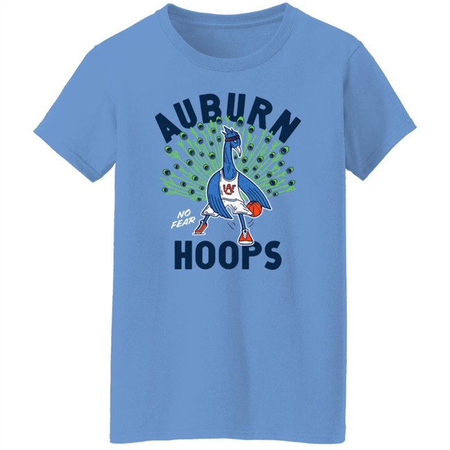 Homefield Apparel Merch Auburn Basketball Peacock Auburn Hoops No Fear Tee Shirt Homefield Apparel Merch Auburn Basketball Peacock Auburn Hoops No Fear Tee Shirt