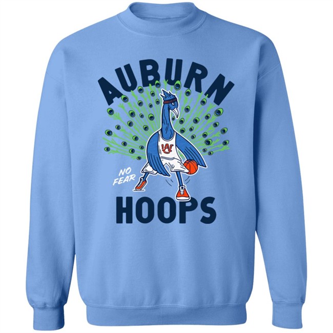 Homefield Apparel Merch Auburn Basketball Peacock Auburn Hoops No Fear Tee Shirt Homefield Apparel Merch Auburn Basketball Peacock Auburn Hoops No Fear Tee Shirt