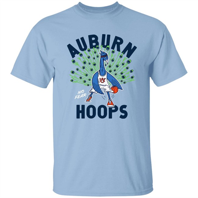 Homefield Apparel Merch Auburn Basketball Peacock Auburn Hoops No Fear Tee Shirt Homefield Apparel Merch Auburn Basketball Peacock Auburn Hoops No Fear Tee Shirt